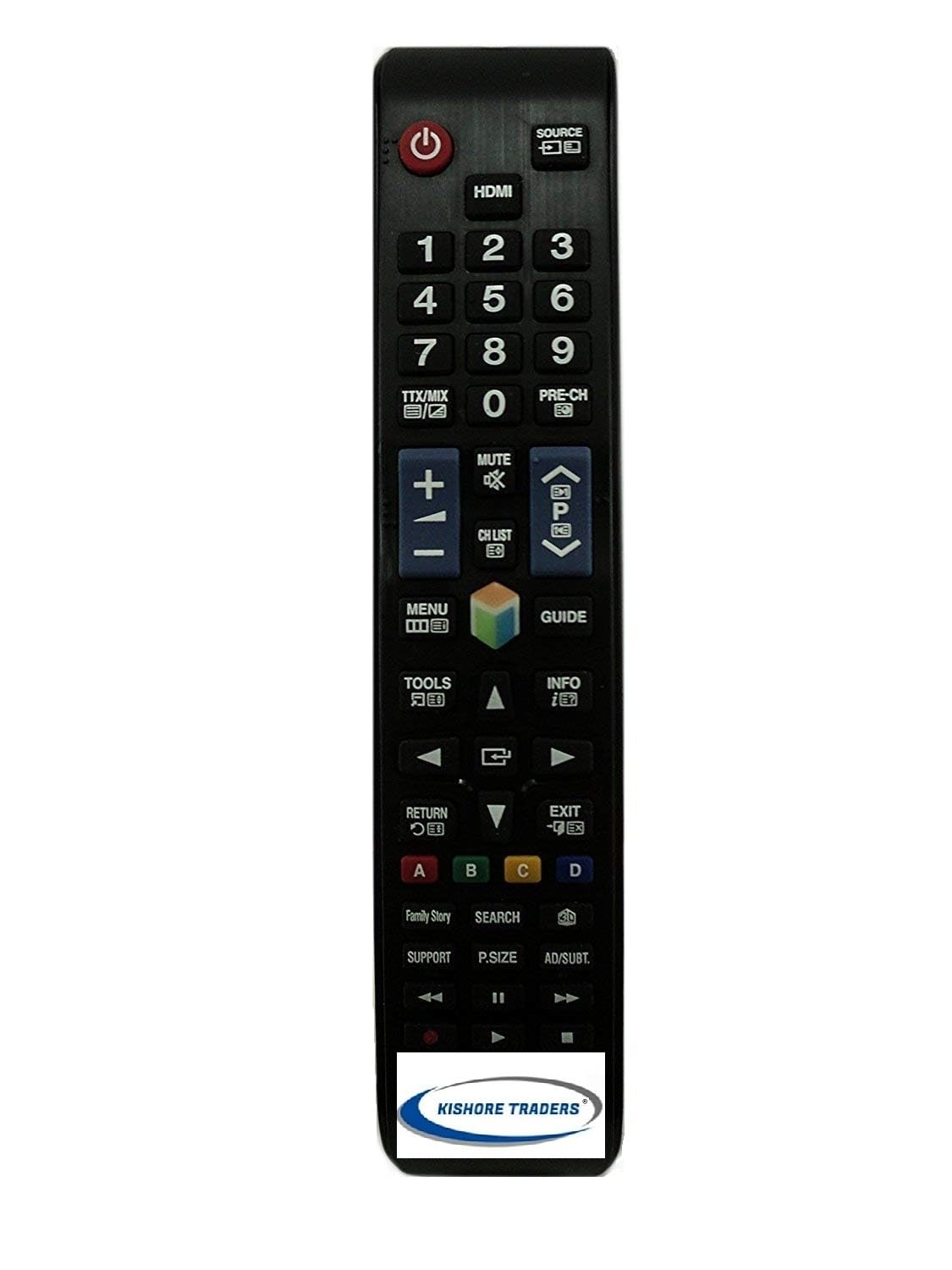 Kishore Traders® Compatible Remote Control for Samsung LCD/LED TV (If Your Old Remote is Exactly Same Then it Will Work,Please be Sure and Match Before Buy)