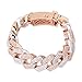 Produktbild TBBDPT 20MM Iced Out Herren Zirkon Bordstein Cuban Link Armband Hip Hop Schmuck Gold Silber Dick Schweres Kupfer Material CZ Kettenarmband
