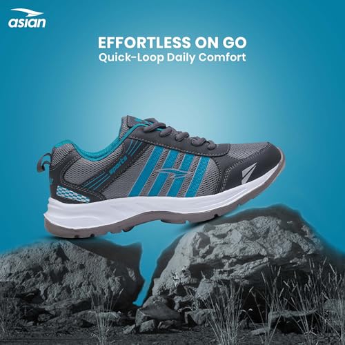 Image of ASIAN Wonder-21 Men's Running Shoes | Lace-Up Shoes with Lightweight Mesh Upper | Cushioned Comfort & Durable Grip for Daily Use