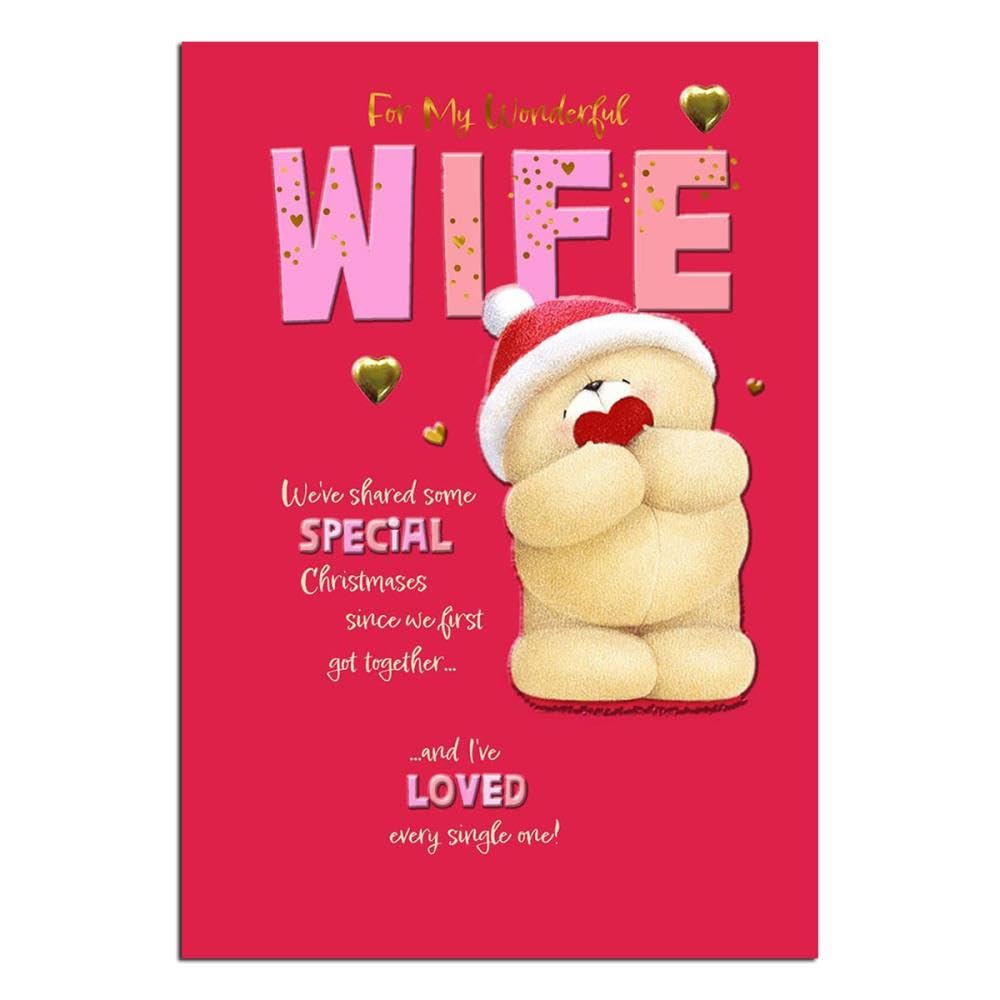 Forever Friends Wonderful Wife Christmas Card