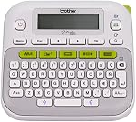 Brother P-Touch PTD210 Label Maker with Tape, Easy-to-Use One-Touch Keys, Multiple Font Styles, 27 User-Friendly Templates, White, Gray/White for Small Business