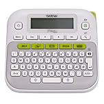 Brother P-Touch PTD210 Label Maker with Tape, Easy-to-Use One-Touch Keys, Multiple Font Styles, 27 User-Friendly Templates, White, Gray/White for Small Business