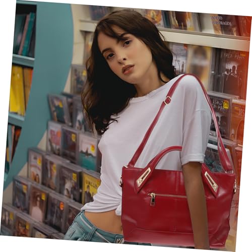 Vintage Oil Waxed Leather Women's Handbag Crossbody Bag Hobo Tote Purse4