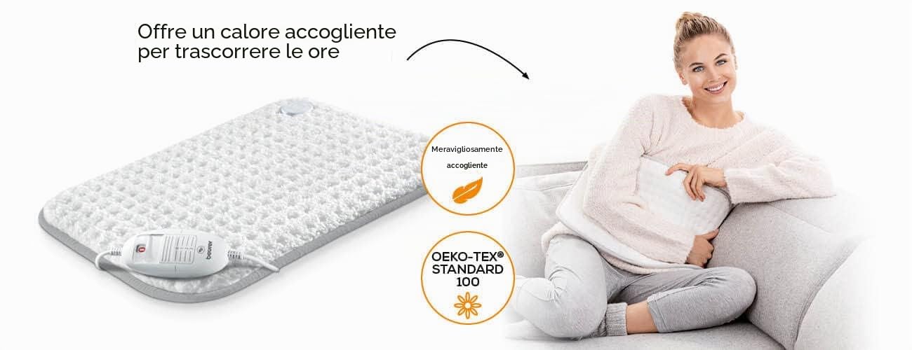 Beurer HK 42 Super Cosy Termoforo con Tre Livelli di Temperatura Selezionabili, spegnimento automatico di sicurezza dopo 90 min, lavabile in lavatrice a 30°