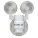 LED Motion Sensor Security Light By Defiant | 180 Degree 180 Degree 2-Head White Outdoor Weatherproof Spot Lights | Bright Lumens |Tool-less Lamp Adjustments