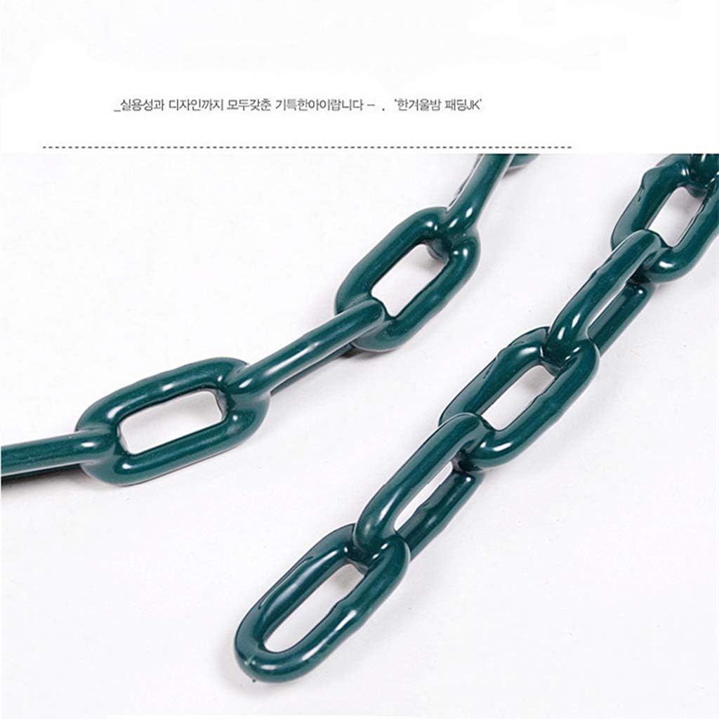 Swing Chains (2) Fully Coated for Swing Set with 4 Free Quick Links Anti-Rust Iron Link Chains Playground Kids Tree Swing Seat Accessories and Replacement Support 660 Lb (Green)