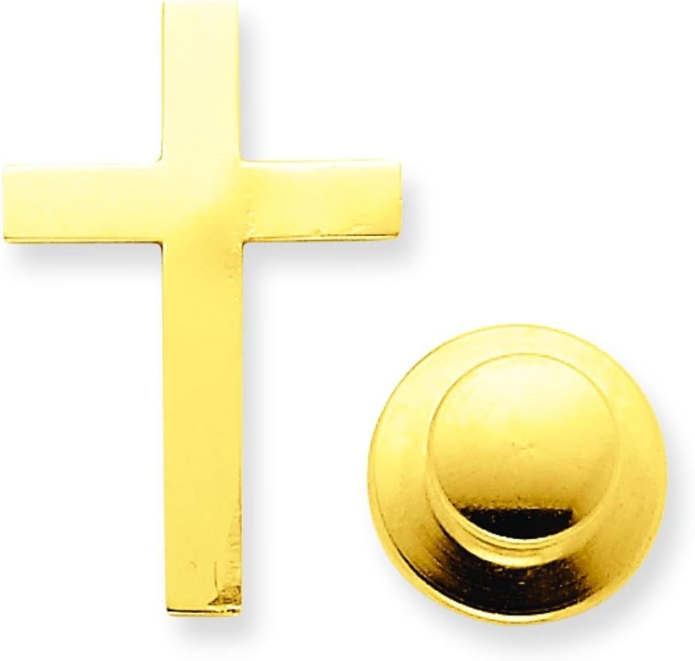 Gold cross lapel pin jewelry Clearance