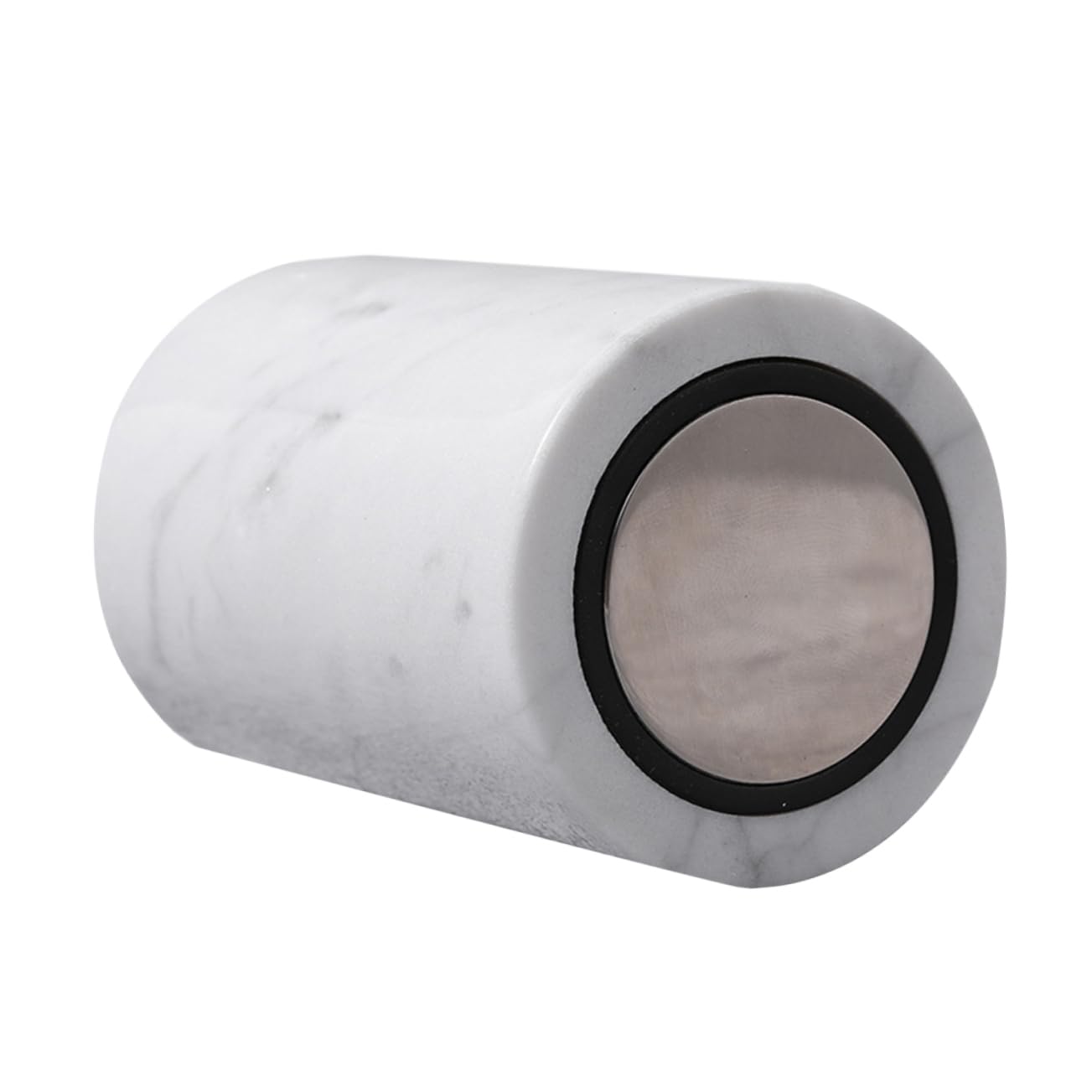 Alipis Natural Stone Toothpick Holder Swab Storage Box Stylish Marbled Design for Home Decor Easy Access to Toothpicks Swabs for Parties Events