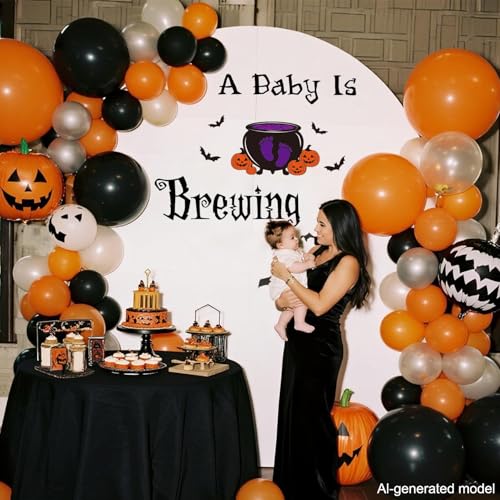 Vinilo decoración baby shower Halloween 10 pulgadas miniatura 5