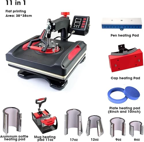 Tshirt Press Machine Clamshell Transfer Printer 5 en 1 miniatura 4