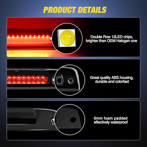 Image of Nilight Third Brake Light for Ford Expedition Lincoln Navigator 2003-2016