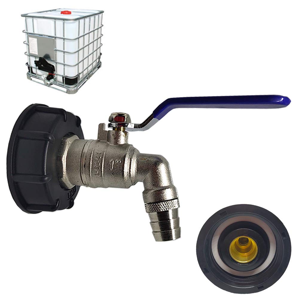 SUPERTOOL Rubinetto Per Serbatoio IBC Con Adattatore 3/4 BSP – In Plastica Resistente, Per Acqua E Giardinaggio - 3