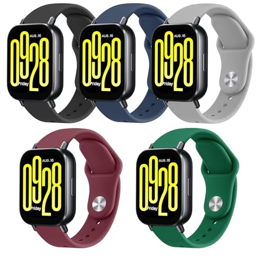 Gittos Armband 22mm Kompatibel mit Xiaomi Redmi Watch 5 Active/5 Lite Weiches Silikon Sport Uhrenarmbänder für Xiaomi Watch S4 Sport/S3/S1 Ersatzarmband