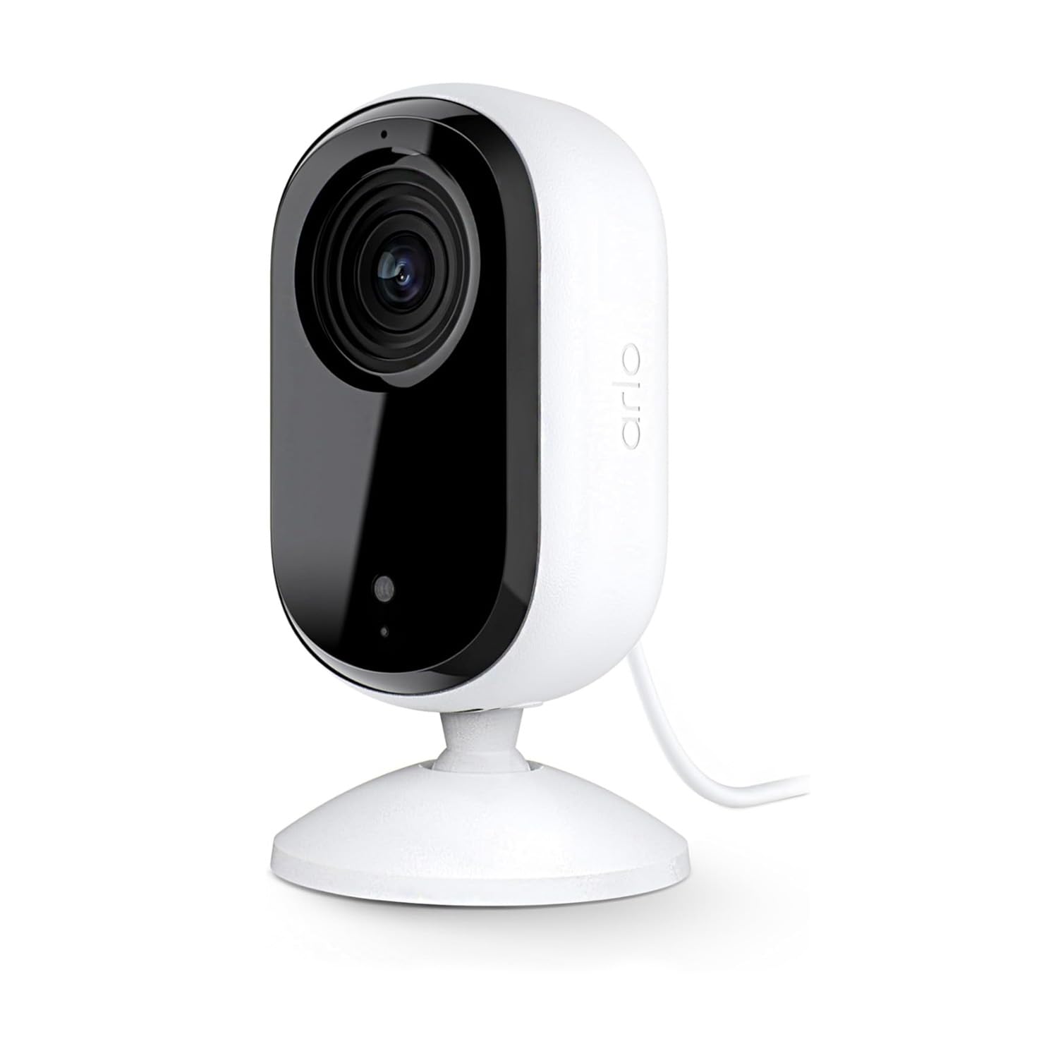 Arlo Essential 2nd Gen Security Camera, Indoor Wired HD Spotlight Cam, 2-Way Audio, Night Vision, Motion Alerts & Notifications, Live Stream, with Automated Privacy Shield, White