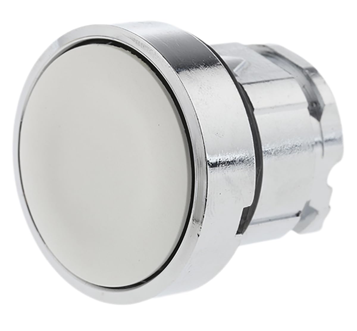 Tête bouton poussoir ras ret blanc IP65 commutateur 22mm industriel