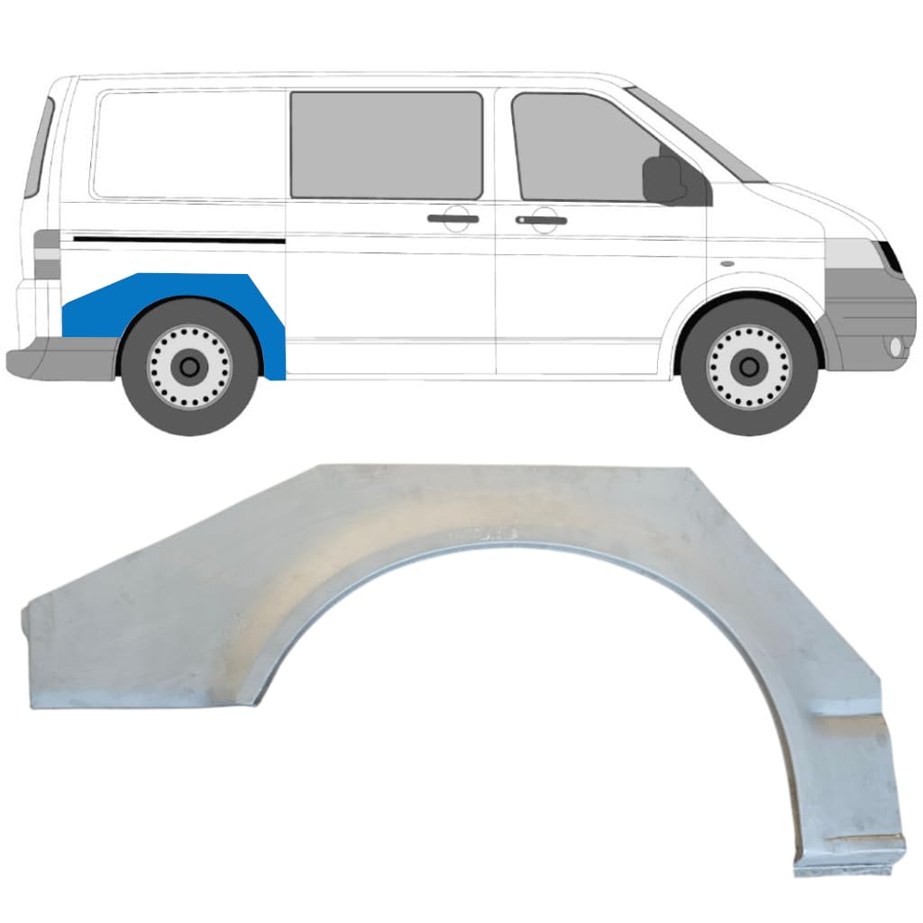 Reparaturblech Kotflügel hinten für Volkswagen Transporter T5 2003-2015 / Rechts