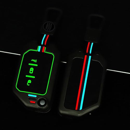 Miniatura 4 de Funda de aleación de zinc compatible con Wrangler JL JLU Gladiator JT Rubicon Remote Flip Key