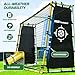Haokelball 4-in-1 Soccer Goal Rebounder – 6X4' Soccer Rebound Net for Powerful Soccer Practice, High Passing, Low Passing and Shooting Training, Includes Regular Goal Net for Backyard Lawn Family Game