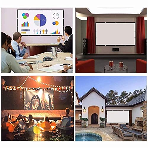 Pantalla Manual para Proyector 72 pulgadas 16:9 Tela Plegable miniatura 5