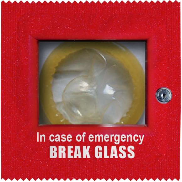 CALLVIN | Por unidad | Regalo Humorístico Original | Memorabilia | Látex Flexible y Resistente | Fabricación e impresión francesa (Universal, In Case Of Emergency Break Glass)