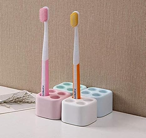 Amazon 歯ブラシ 立て 珪藻土 歯ブラシスタンド １個入り 天然素材 珪藻土 吸水 速乾 乾燥 吸湿 防ダニ 消臭 歯ブラシ置き 歯磨き入れ 歯みがき 歯ブラシ 置き 棚 ホルダー バスルーム 仕上げ Pink 歯ブラシスタンド ホーム キッチン オンライン通販
