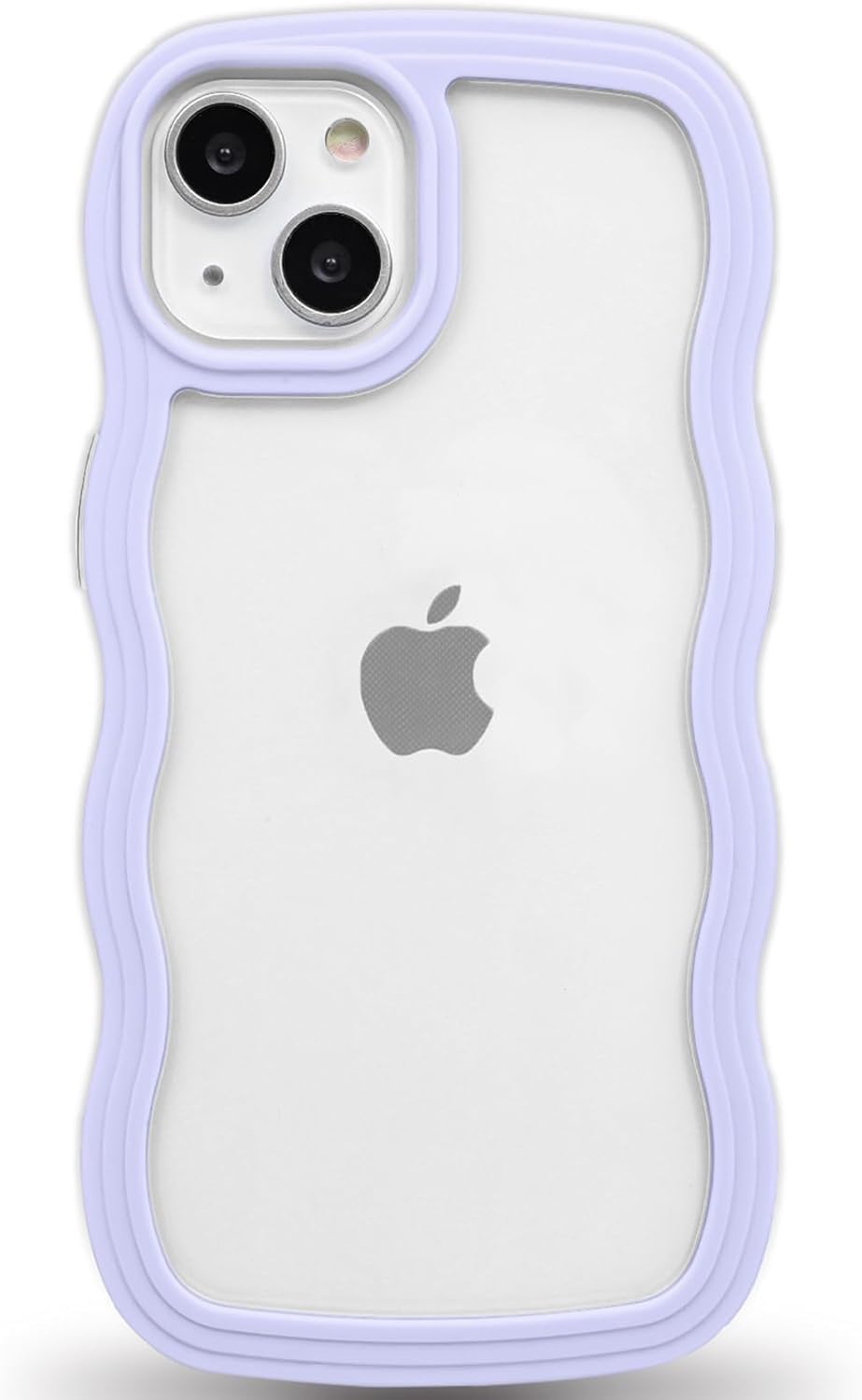 Soomio Back Cover Compatible with iPhone 14, Cute Curly Wave Frame Clear Case for Girls Women, Transparent Soft Silicone TPU Bumper Shockproof Protective Cover for iPhone 14 (Purpl) (B0DDRKBCVW) Amazon Price History, Amazon Price Tracker