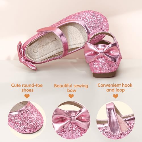 Image of PANDANINJIA Toddler Dress Shoes Flower Girls Ballet Flats