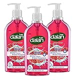 Dalan Sweet Pomegranate Multicare Ultra Moisturizing Liquid Hand Soap for Normal and Dry Hands Fresh Clean and Soft Feeling (13.5 Fl Oz / 400 mL (Pack of 3))