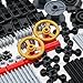Habow 270pcs Technic-Parts Gears-Axle-Pin-Connector Compatible with Lego-Technic, Wheels Link Chain Gear Rack Steering Wheel Technic Bush Hook Tow Ball String Reel Differential. MOC Building-Blocks.