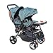 Kinderwagen Doppelkinderwagen Buggy Geschwisterwagen Twins Baby Wagen Zwillinge Mit Regenschutz,Musik