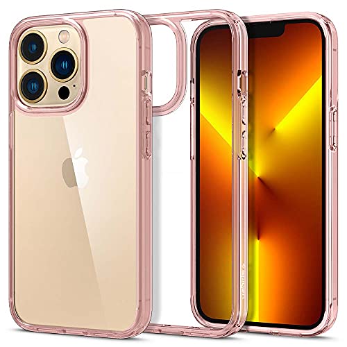 Image of Spigen Ultra Hybrid Back Cover Case for iPhone 13 Pro (TPU + Poly Carbonate | Rose Crystal)