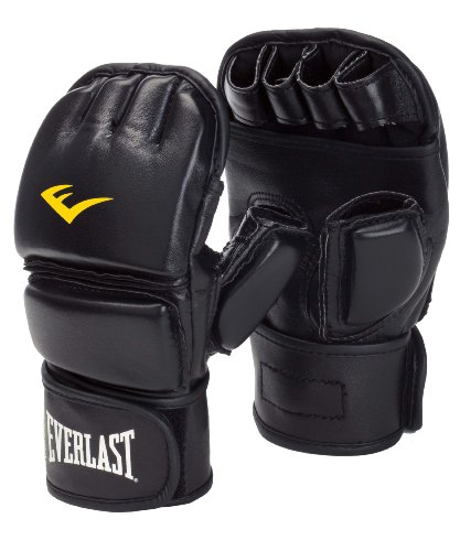Everlast Boxhandschuhe Martial Arts Closed Thumb Grappling Gloves Mesh Bag Guantilla MMA, Unisex, Negro, L/XL