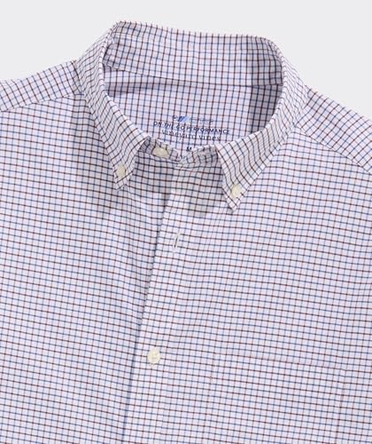 vineyard vines Men's Wauwinet Tattersall Performance Cotton Shirt2