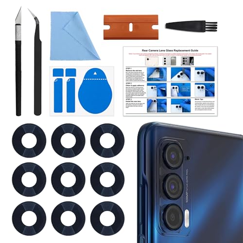 Kit objectif appareil photo arrière Motorola Edge 5G 2021 en verre trempé XT2141 lot triple