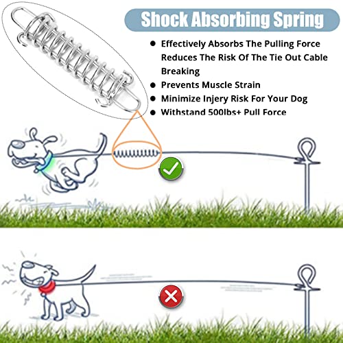 jenico Dog Tie Out Cable - 150 ft Heavy Duty Dog Lead for Yard by jenico - Image 3