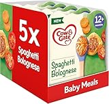 Cow & Gate Spaghetti Bolognese Baby Food Meal, 12+ Months, 230g (Pack of 5)