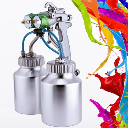 Pistolet à peinture pneumatique pour éviter les traces grâce au jet large de 40 cm