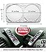 X-Shade Jumbo Sun Shade for Car windshield Comes with Cool Non-slip Pad 72 x 33 Inches