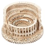 HOODANCOS Estatua del Coliseo Romano En Resina Figura Decorativa De Arquitectura Romana Antigua para Escritorio Y Acuario Modelo Detallado De 2.95X2.55X1.77In Adorno Duradero para Hogar Y Oficina