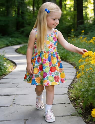 Image of QIY Toddler Girl Sandals Little Kids Summer Dress Shoes Open Toe Flats Princess Sandals for School Beach Party