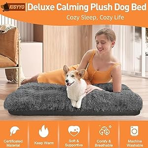 Dog Beds for Large Dogs Fixable Deluxe Cozy Dog Kennel Beds for Crates Washable Dog Bed 36 X 23 X 3 Inches Black  Cucciolini Doodles Dog beds for large dogs fixable deluxe cozy dog kennel beds for crates washable dog bed 36 x 23 x 3 inches black   cucciolini doodles