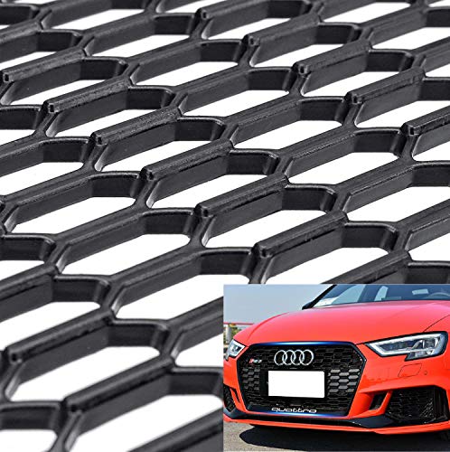 uyoyous Universal ABS Plastic Racing Honeycomb Mesh 47x16 Inches Honeycomb Hex Mesh Grill Spoiler Bumper Vent Universal Car Styling Air Intake Racing Grilles