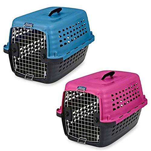 Petmate 290287 Compass Fashion Pets Kennel With Chrome Door, Island Blue/Black #TOP7