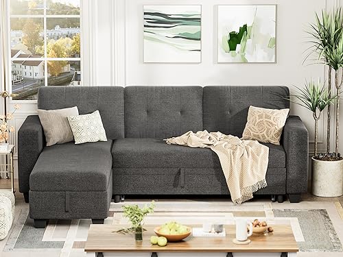 image for YESHOMY Sofa Bed Reversible Convertible Sleeper Pull Out Couches with 