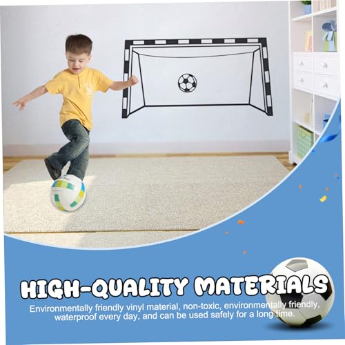 Calcomanía de pared para puerta de fútbol para renovar cuartos infantiles sin obras 6