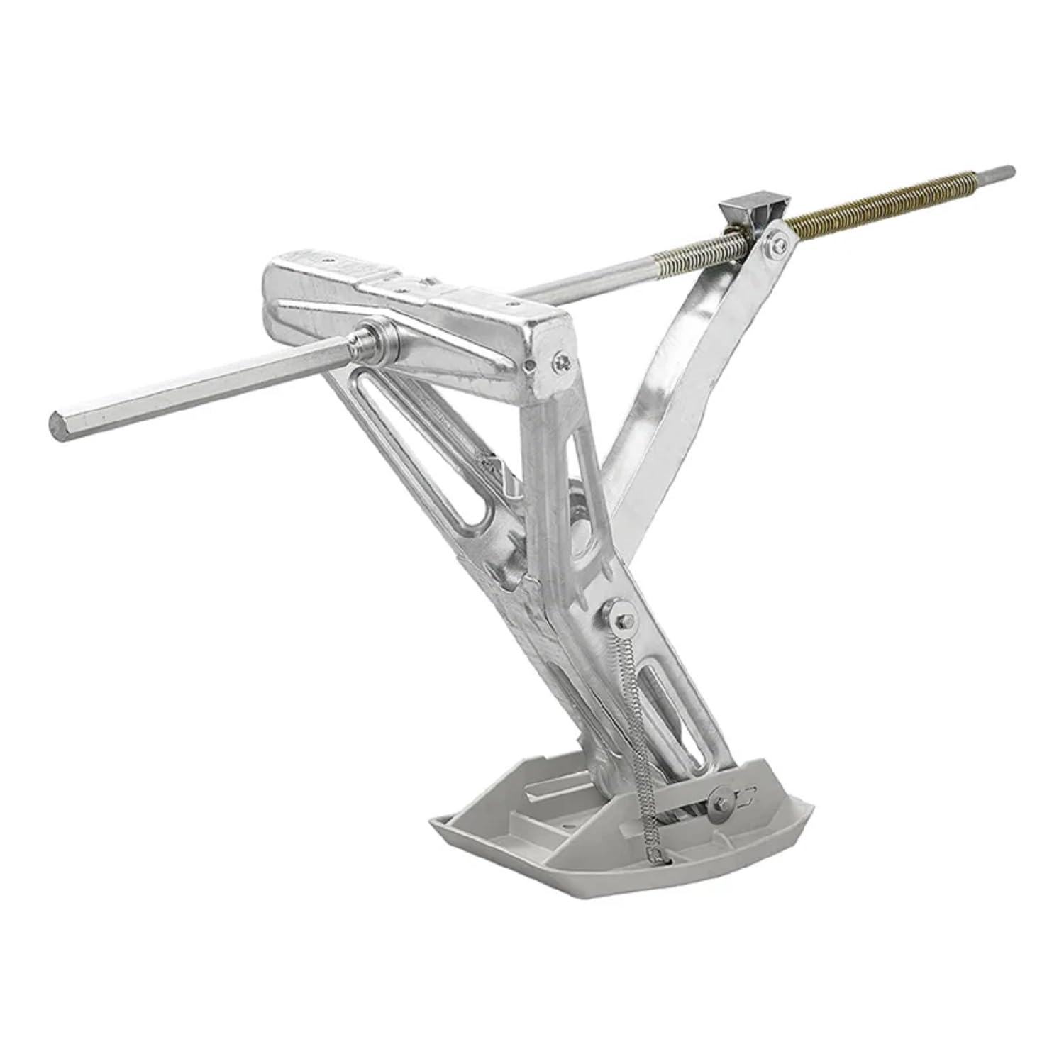 ProPlus 1 soporte para caravana 605 x 280 mm, altura 470 mm, 1000 kg, soporte de manivela + placa de apoyo para remolque