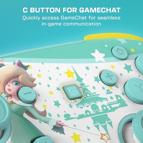 Image of Turtle Beach Rematch Wireless Gaming Controller: Rosalina Nintendo Switch 2 | Nintendo Switch OLED, TMR Thumbsticks, Rechargeable 40-Hr Battery, 2 Mappable Back Buttons, Motion Controls, Rosalina