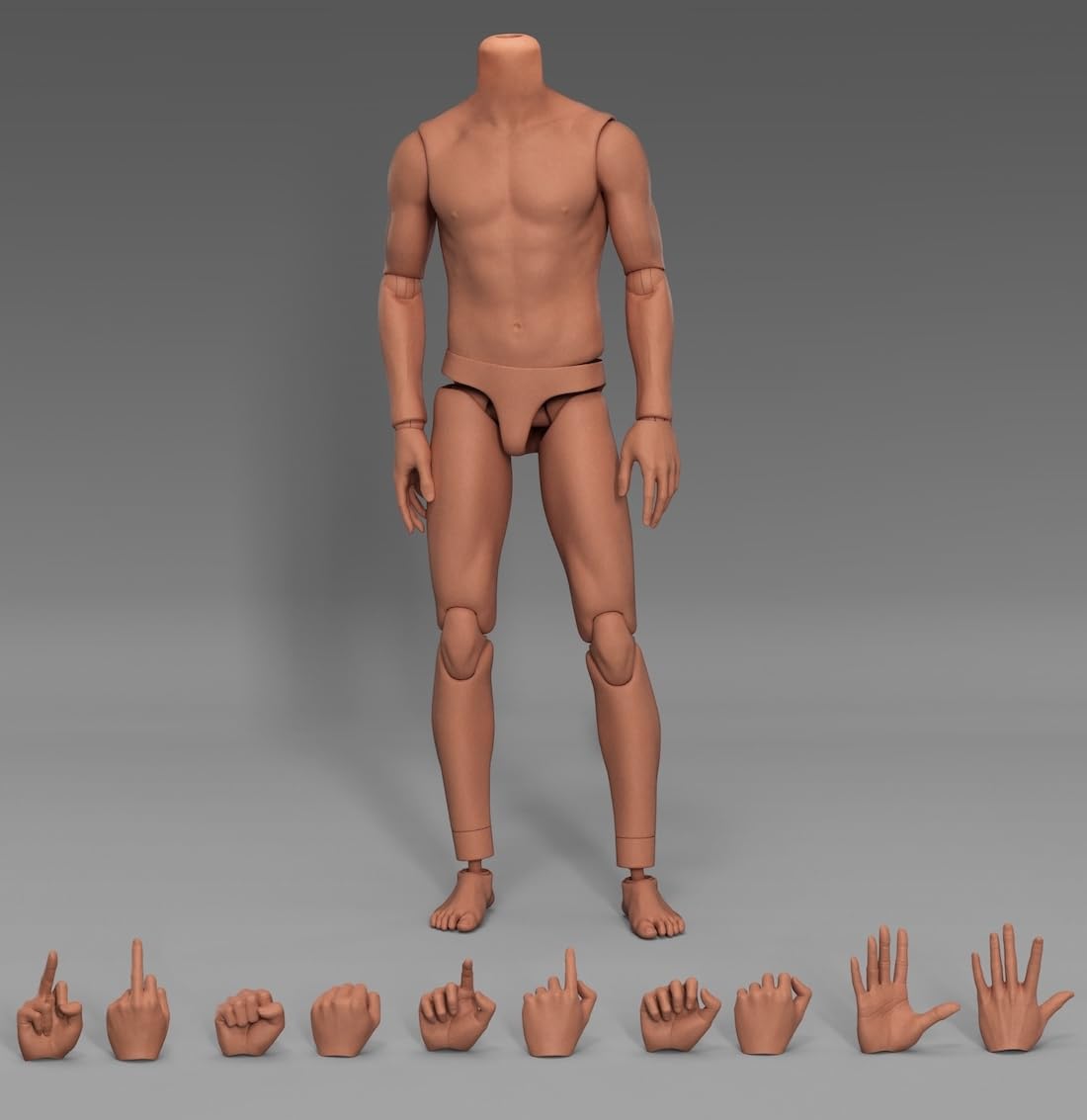 HiPlay MAHA Studio MH2405B Figura Corporal Masculina Musculosa - Tono de Piel Trigo (Bronceado) Figura de Acción en Escala 1/6
