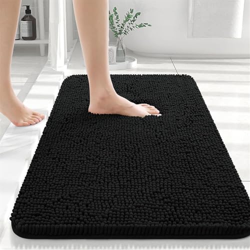 Tapetes, Home CoWalkers Alfombra Antideslizante Tapete para Baño, Tapete para Piso Lavable a Máquina Alfombra de Chenilla de Piezas,Ducha, Dormitorio, Pasillo,Fácil de...