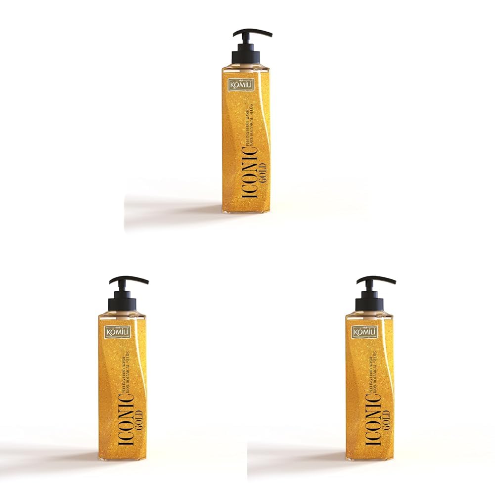 Komili 1878 Iconic Gold Peeling Etkili Premium Sıvı Sabun - 450 ml (3 paketi)